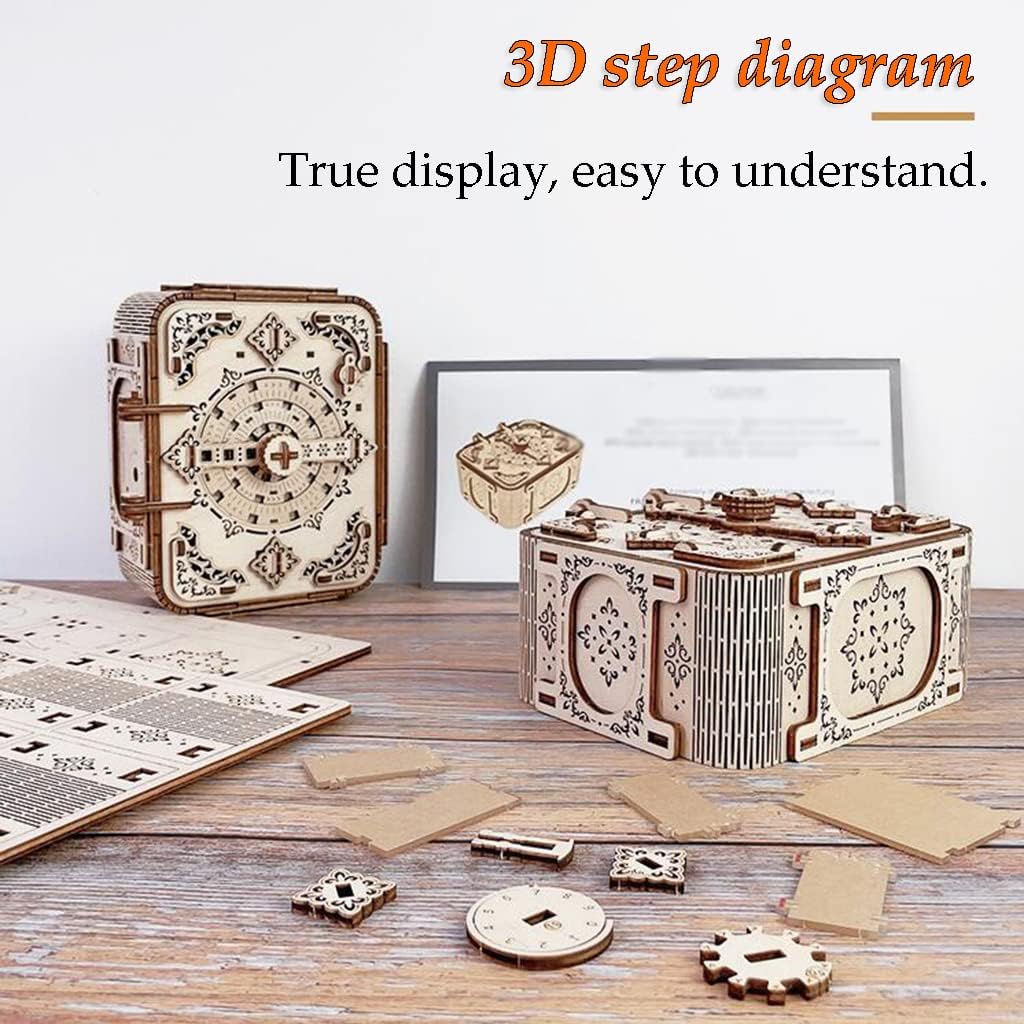 アセンブル パズル 3Dパズル 木製パズルボックス 装飾モデルキット